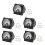 5X AC 0-300V Round Analog Dial Panel Meter Voltmeter Gauge Black 1