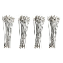 120Pcs Stainless Steel Screw Locking Wire Keychain Cable Key Rings Outdoor Accessory