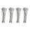 120Pcs Stainless Steel Screw Locking Wire Keychain Cable Key Rings Outdoor Accessory 1
