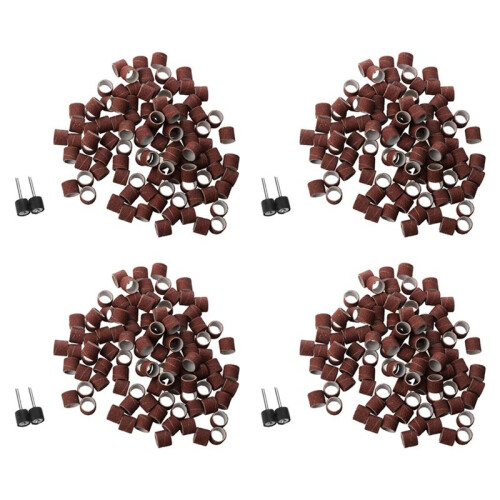400Pc 1/2 inch Sanding Bands Kit with 8 Sanding Drum Mandrel for  Rotary Tools