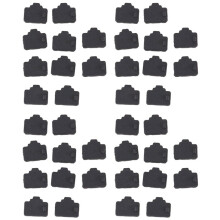 Ethernet Hub Port Rj45 Protezione Antipolvere Tappo Per Tappo di Protezione 40Pz Nero