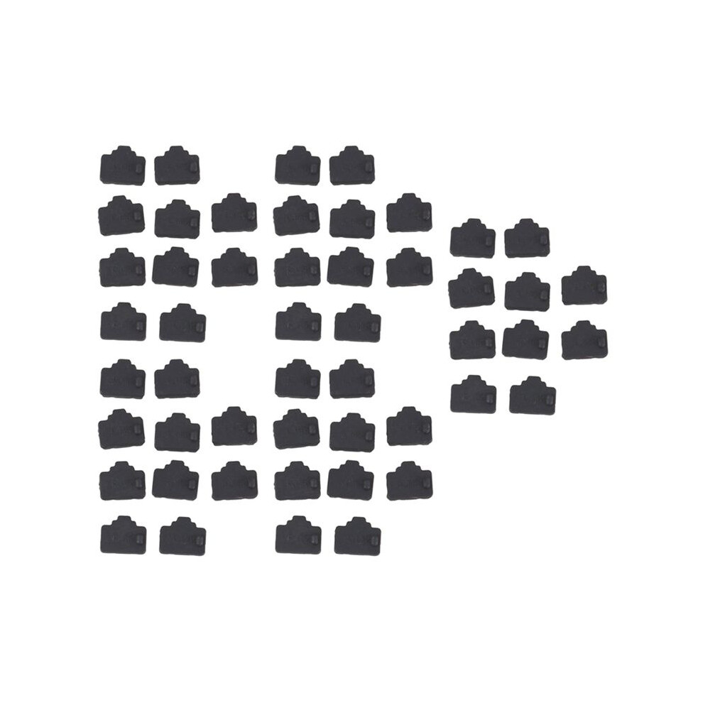 Photos - Switch Ethernet Hub Port RJ45 Anti Dust Cover Cap Protector Plug 50Pcs Black
