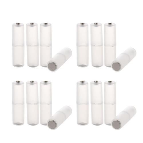 16 Pcs AAA to AA Battery Cell Converter Adaptor Cylindrical Case Holder 1