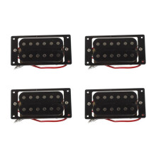 8PCs Black Humbucker Double Coil Electric Guitar Pickups + Frame Screw