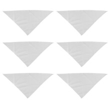 6 Pcs Sublimation Blank Pet Bandana Heat Transfer Washable DIY Triangle Dog Scarf Bibs Kerchief for Dogs Puppy Cats