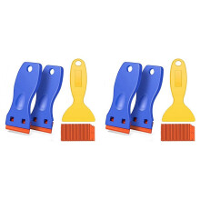 6Pack Plastic Blades Scraper Tool No Scratch Sticker Removal Scraper for Cleaning Adhesive Label Decal Glue From
