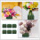 6Pièces Base Éponge Verte Pour Fleurs Fraîches 6