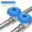 6Stk Blauer Aluminium Handgriff Absperrventil Praktisches Ventil 4