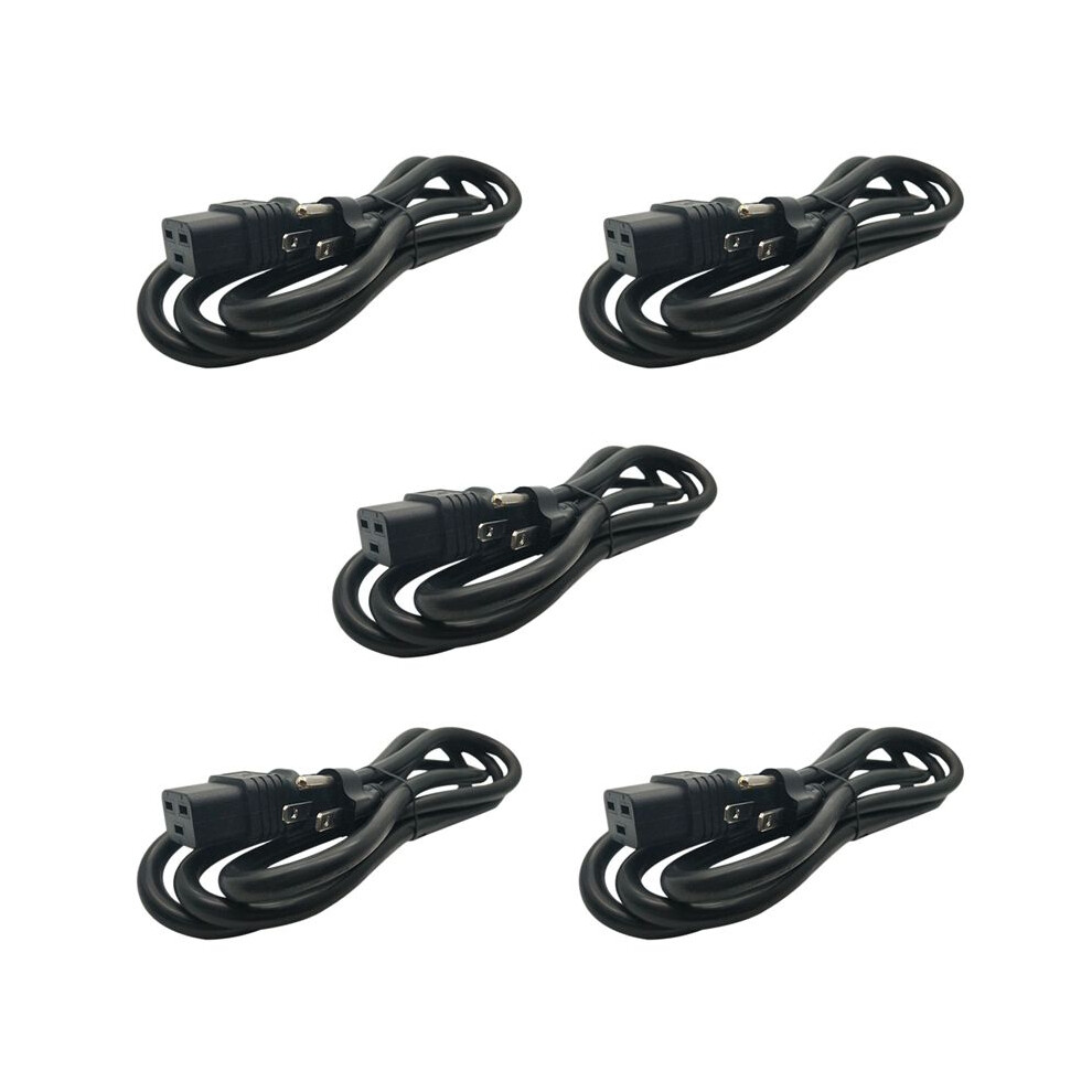 5X Us Nema 5-15P To C19 Ac Power Extension Cable Cord Nema 5-15P To Iec 320 C19 Power Cord(Us Plug,1M) 6032408666988