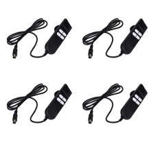 4X Electric Recliner Chairs Controller 4 Button 5 Pins Hand for Appliance Adjustable Bed Lift Chairs Recliners