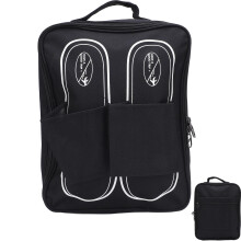 Travel Shoe Bag for 3 Pairs, Black Dust Resistant Shoe Storage Organizer Keeps Clothes Clean