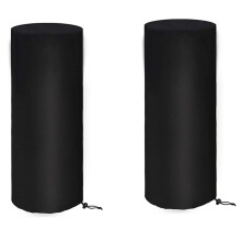 2X Housses de Chauffage de Terrasse Housse de Chauffage Extérieur étanche 210D Oxford étanche, Coupe-Vent, Protection Environ 50X50X120 cm