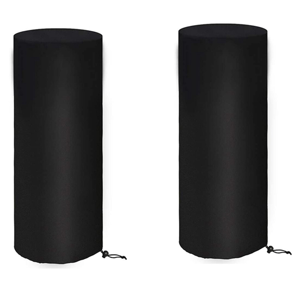 2X Patio Heater Covers Waterproof Outdoor Heater Cover 210D Oxford Waterproof, Windproof, Protection Around 50X50x120 Cm 4712279366799