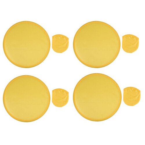 4X Foldable Round Fan-Yellow