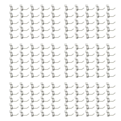 150 X Slatwall Single Hook Pin Shop Display Fitting Prong Hanger 50mm