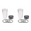 2X Replacement Parts 32 Oz Cup and Blade and Seal  Rubber Gaskets Replacement, Compatible for 1