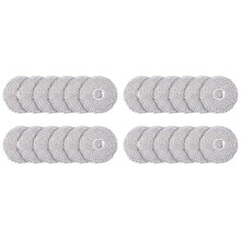Pack van 24 Doekjes voor X10+& L10S Ultra/L10 Ultra Robotstofzuiger, Microvezel Natte Dweilpads Accessoires