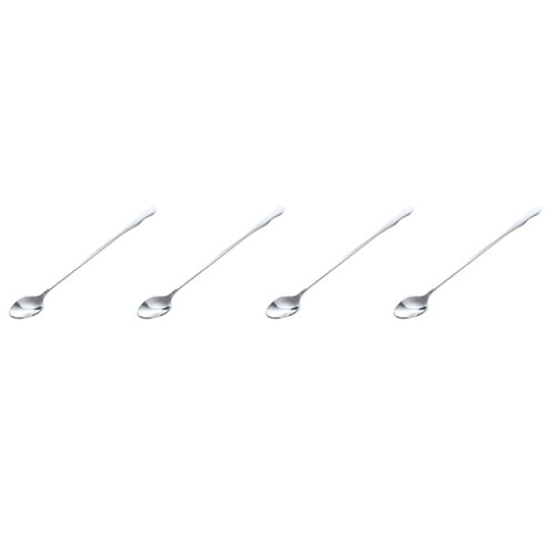 4X 10 inch Stainless Steel Tableware Long Handle Scoop Teaspoon 1