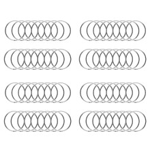 400PCS, 1 Inch Key Ring Open Key Ring Metal Key Ring Flat Ring for Household Car Keychain