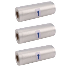 3X Textured Sealer Sous Vide Saver Rolkowe Worki PróżNiowe Przechowywanie w Kuchni ŻYwność - 15X500Cm
