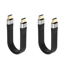 2X Câble 4K USB-C 3.1 Gen 2 Puce 10G Emark Courte Type C Câble de Chargeur de Synchronisation Vidéo USB-C Vers USB-C PD 60W Vidéo 4K