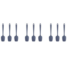 9 Pcs Silicone Spatula Black High Temperature Resistant Bpa-Free Rubber Spatula Cooking and Baking Kitchen Spatula