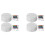 4 Pack 3D Night LED Light Lamp Base + Remote Control + USB Cable, 16 Colors Light Show Display Stand for Acrylic Cracked 1
