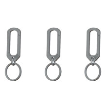 3X Titanium Buckle Keychain Titanium Alloy Simplicity Buckles Camping Accessories Outdoor Pocket Tool