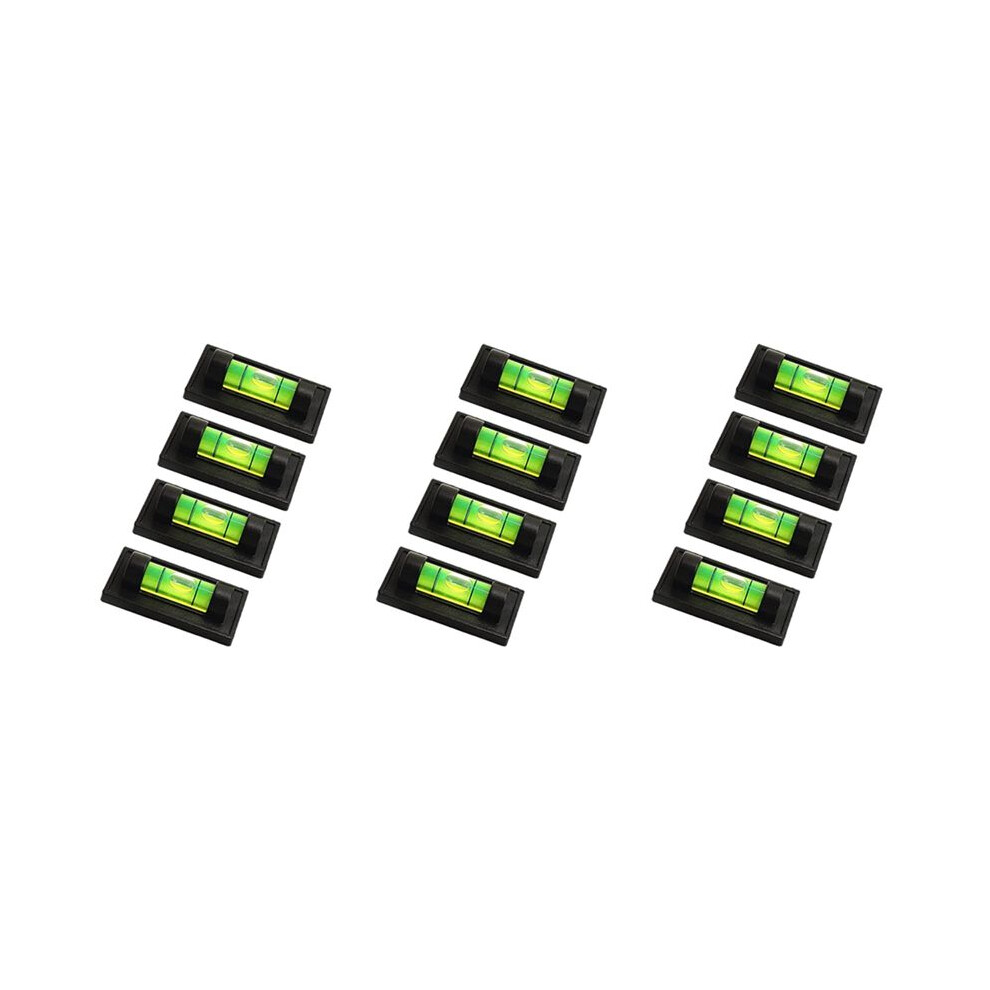 12Pcs Magnetic Bubble Levels For Leveling Phonograph,Camera, Tripod, Machines, Spirit Level Measuring Tools (Magnetic) 6032262464492