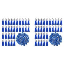 200Pcs Keychain Tassels Faux Suede Leather Tassel Pendants Keychain Decoration for DIY Crafts Making Supplies ()