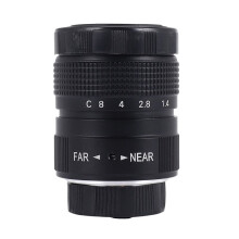 Noir 25mm F1.4 Lentille CCTV