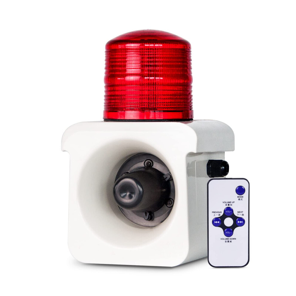 Industrial Siren Alarm 120Db Loud Waterproof Security Warning Strobe With Remote Control Ac110v Light 9771547310709