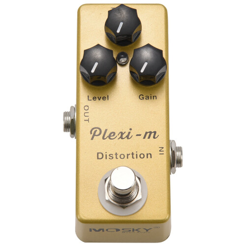 MOSKY Plexi-M Elgitarr Distorsion Effekt Pedal Gitarrdelar Full Metal Shell True Bypass