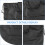 Schwarze Helmtasche Drawstring Polyester Schutzbeutel 9