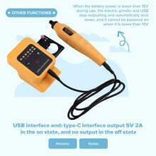 New 18-21v Lithium Battery Small Electric Grinder 6 Speed Adjustment for Battery Interface Small Electric Drill