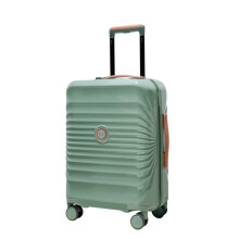 20 Inch Lightweight Spinner Carry On Luggage with USB Charging and Wheel Lock, Green