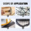 Multi-Functional Multi-Surface Pipe Profiler Tool, Multipurpose Shape Collector Shaping Tools Molding Tools 6Inch 500mm 4