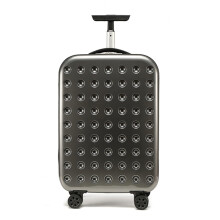 20 Inch Hardshell CarryOn Luggage, Ultra Lightweight Collapsible Spinner Suitcase with TSA Lock, 45L Gray