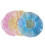 60Pièces Bonnet Jetable Douche Pe Coloré À Pois Protection 6