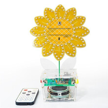 Kit D'Enceintes LED Tournesol avec Télécommande, Kit Électronique à Monter Soi-Même, Pièces D'Entraînement au Soudage.
