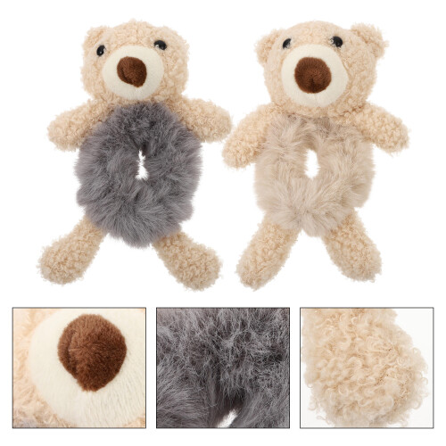 2Pièces Beige Ours Doux Élasticité Confort 1