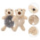 2Pièces Beige Ours Doux Élasticité Confort 3