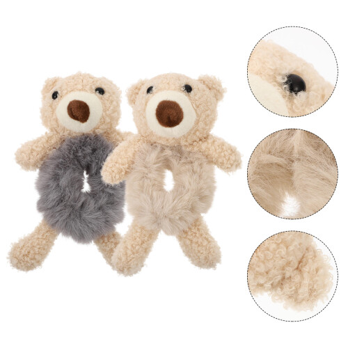 2Pièces Beige Ours Doux Élasticité Confort 2