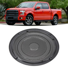 8in Black Round Speaker Grill Protector for Car & RV, Metal Iron ABS