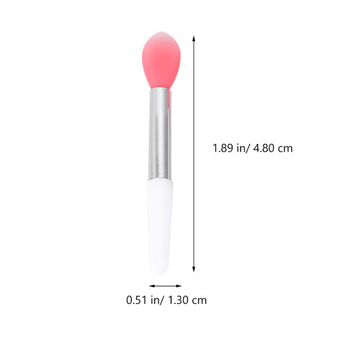 6 draagbare make-upborstels inclusief siliconen lippenborstel 1
