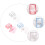 3St Gekleurde Manicure Stamping Tools Van Silicium Voor Nageldesign 5