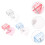 3St Gekleurde Manicure Stamping Tools Van Silicium Voor Nageldesign 6
