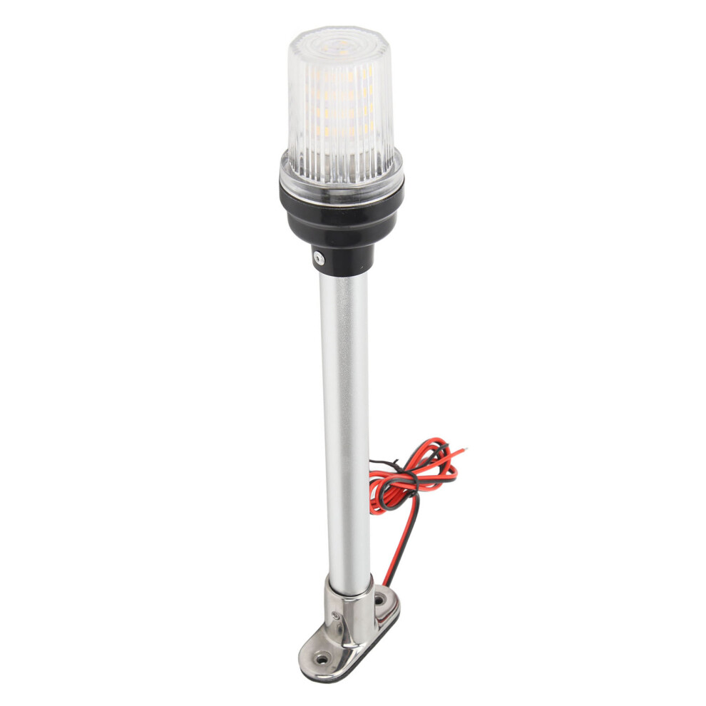 12In Boat Anchor With 63 Leds, 360 All-Around Stern Pole Warm Light/White 8081388777144