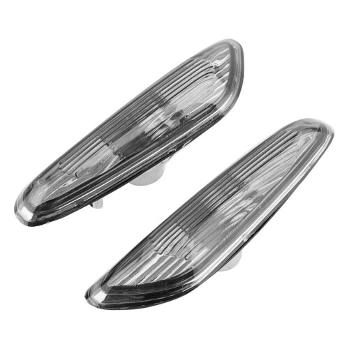 2pcs Gray E90 E91 E92 E93 Side Marker Turn Signal Lights No Bulb