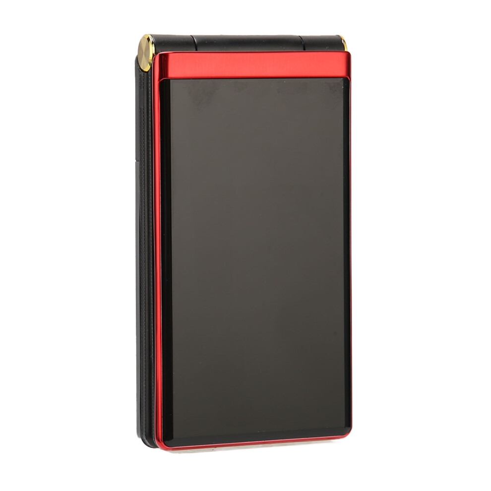 Flip Phone 3In Screen Senior Phone 5900Mah Big Buttons Flashlight Red 5011388777519